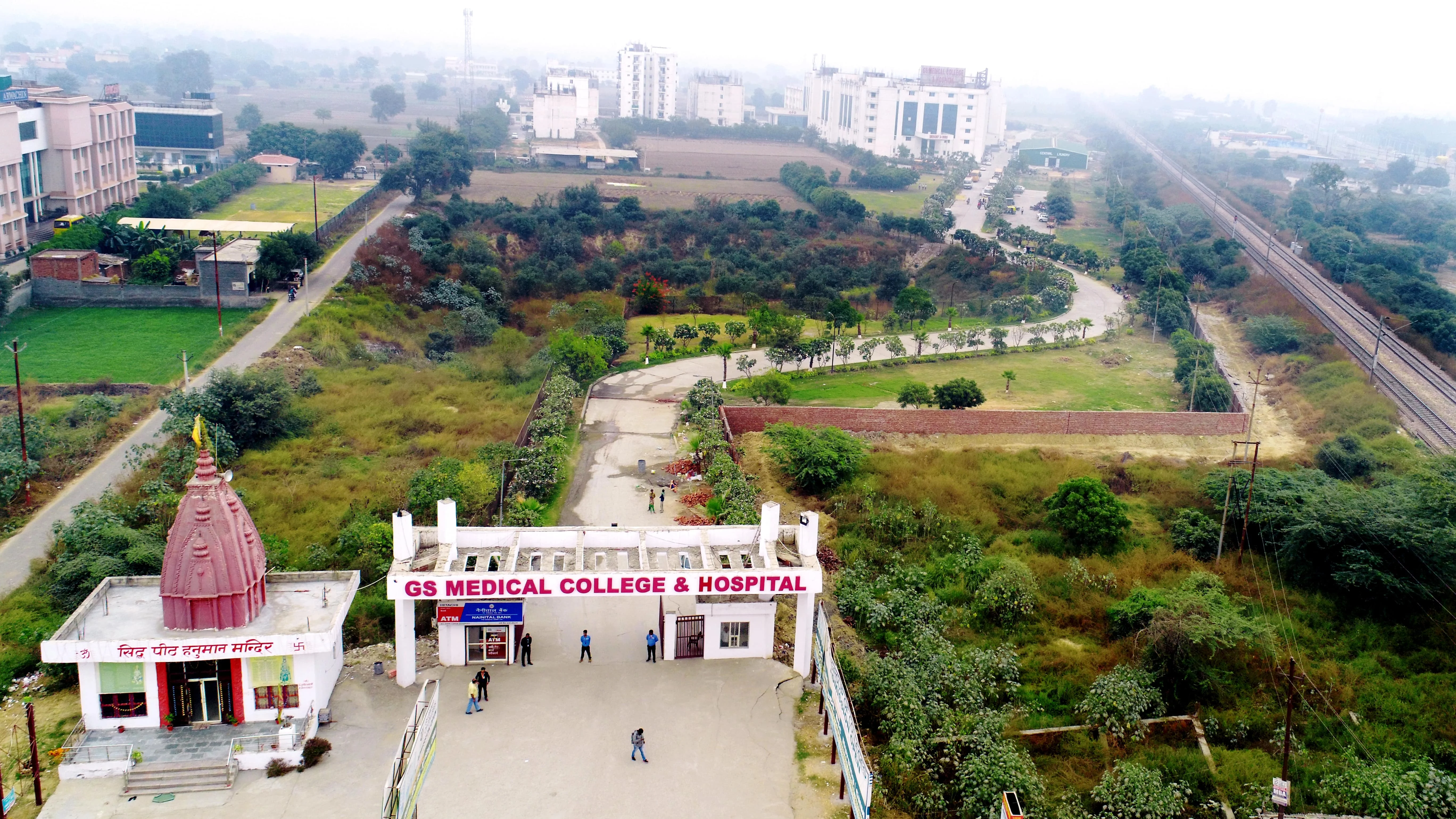 Drone shot of GS Medical College & Hospital